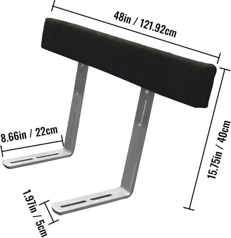 VEVOR Boat Trailer Guide-ons, 48", 2PCS Rustproof Steel Trailer Guide ons, Trailer Guides with Carpet-Padded Boards, Mounting Parts Included, for Ski Boat, Fishing Boat or Sailboat Trailer in Saudi Arabia