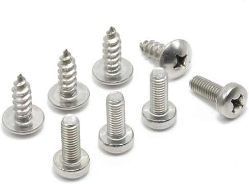 License Plate Screws Compatible with Mazda - Stainless Steel - for Front or Rear Mounting - Fits All Mazda Models - Black Oxide (Pack of 8) in Kuwait