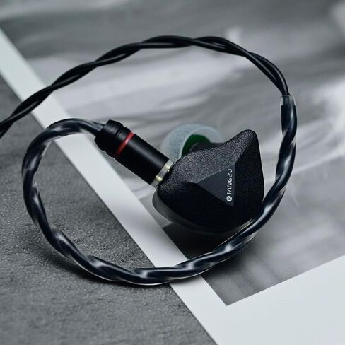 HiFiGo TANGZU x Divinus FUDU VERSE1 3 Hybrid Drivers in-Ear Monitors, Zen Series 10mm DD+ 2BA Drivers IEMs in-Ear Earphone with 3D Printed Shell (Black, 3.5mm) in Saudi Arabia