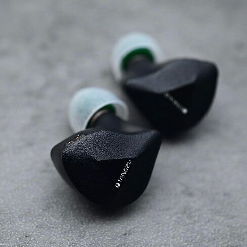 HiFiGo TANGZU x Divinus FUDU VERSE1 3 Hybrid Drivers in-Ear Monitors, Zen Series 10mm DD+ 2BA Drivers IEMs in-Ear Earphone with 3D Printed Shell (Black, 3.5mm) in Saudi Arabia