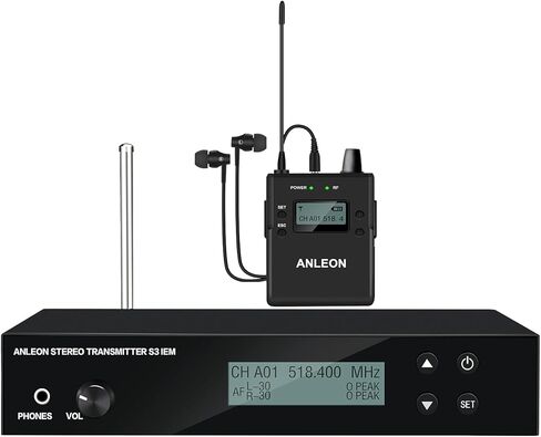 ANLEON S3 Wireless in-Ear Monitor System IEM System 518-554 for Vocalist Keyboardist Guitar Player in Kuwait