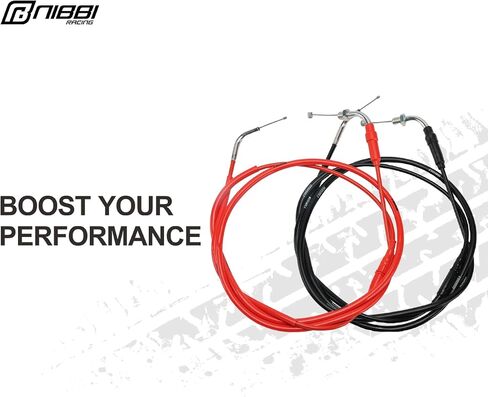 nibbi High Performance Throttle Cable Adjustable Motorcycle Throttle Cable 180 CM/71inch for Scooter Throttle Go Karts SSR Yamaha Suzuki Kawasaki Honda GY6 in Saudi Arabia