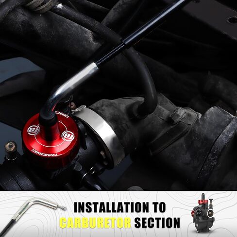 nibbi High Performance Throttle Cable Adjustable Motorcycle Throttle Cable 180 CM/71inch for Scooter Throttle Go Karts SSR Yamaha Suzuki Kawasaki Honda GY6 in Saudi Arabia