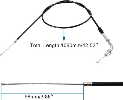 GOOFIT 42.52" Throttle Cable for 125cc 150cc 200cc 250cc Dirt Bike in Saudi Arabia