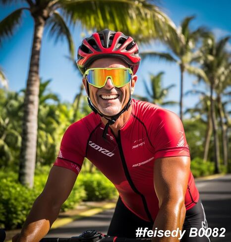 FEISEDY Sport Sunglasses for Men Women, Cycling Glasses with UV Protection, for Baseball, Ski, Runing, Golf B0082 in Saudi Arabia