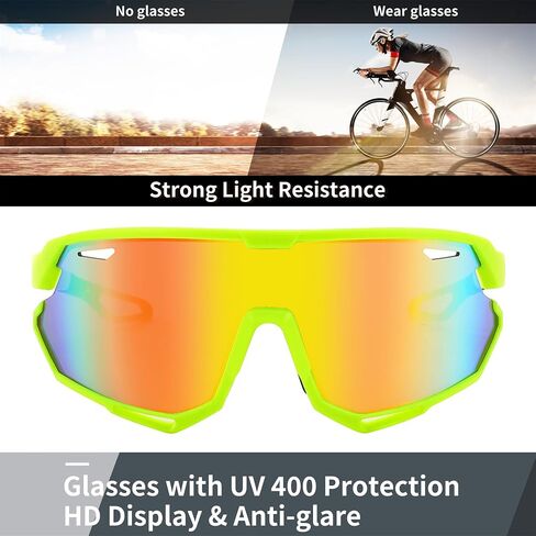 FEISEDY Sport Sunglasses for Men Women, Cycling Glasses with UV Protection, for Baseball, Ski, Runing, Golf B0082 in Saudi Arabia