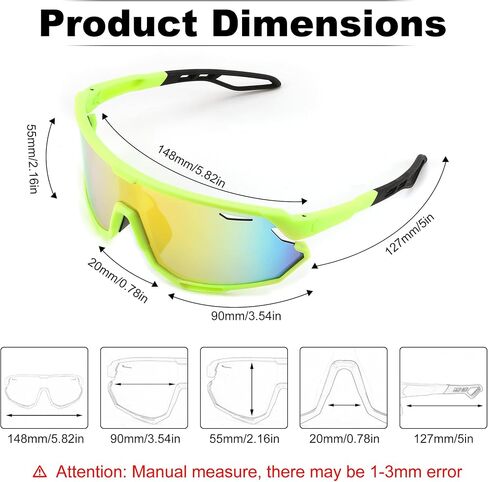 FEISEDY Sport Sunglasses for Men Women, Cycling Glasses with UV Protection, for Baseball, Ski, Runing, Golf B0082 in Saudi Arabia