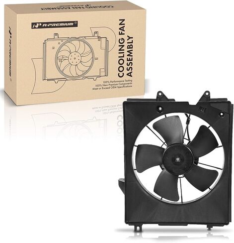 A-Premium Engine Radiator Cooling Fan Assembly Compatible with Select Honda Models - Odyssey 2005-2010 - Replace# 19015RGLA01, 19020RGLA01 in Saudi Arabia