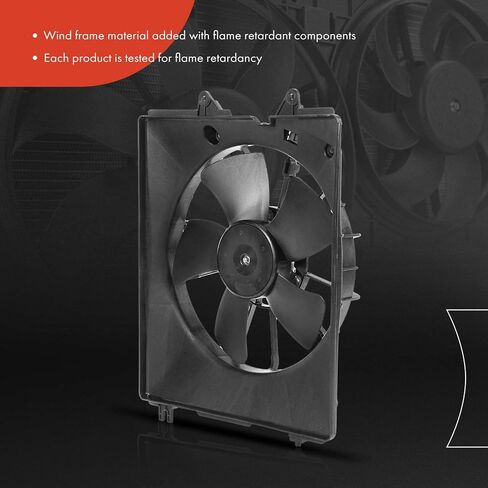 A-Premium Engine Radiator Cooling Fan Assembly Compatible with Select Honda Models - Odyssey 2005-2010 - Replace# 19015RGLA01, 19020RGLA01 in Saudi Arabia
