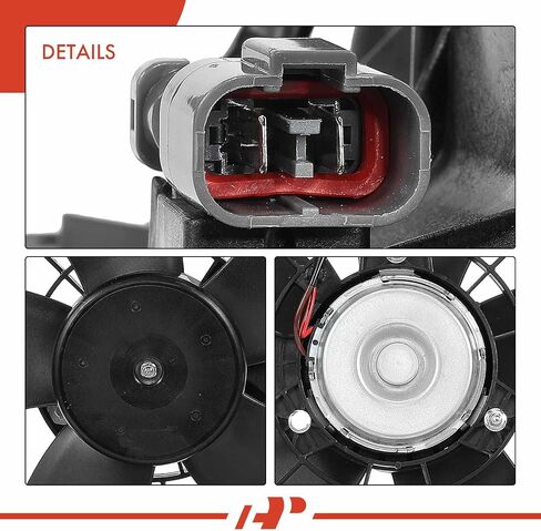 A-Premium Engine Radiator Cooling Fan Assembly Compatible with Select Honda Models - Odyssey 2005-2010 - Replace# 19015RGLA01, 19020RGLA01 in Saudi Arabia
