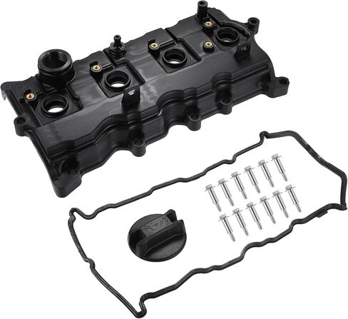 X AUTOHAUX Camshaft Engine Valve Cover with Gasket Bolts Kit PCV Valve and Oil Cap NO.13264JA00A/13270JA00A for Nissan Altima 2.5L 2007-2013 in Saudi Arabia