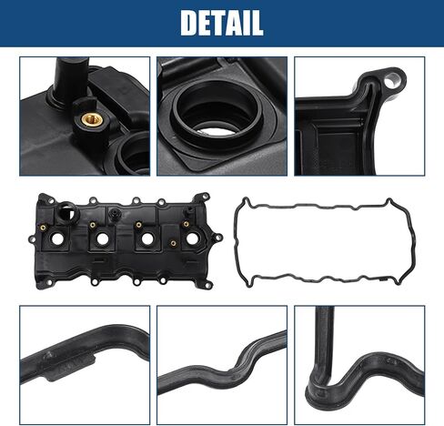 X AUTOHAUX Camshaft Engine Valve Cover with Gasket Bolts Kit PCV Valve and Oil Cap NO.13264JA00A/13270JA00A for Nissan Altima 2.5L 2007-2013 in Saudi Arabia