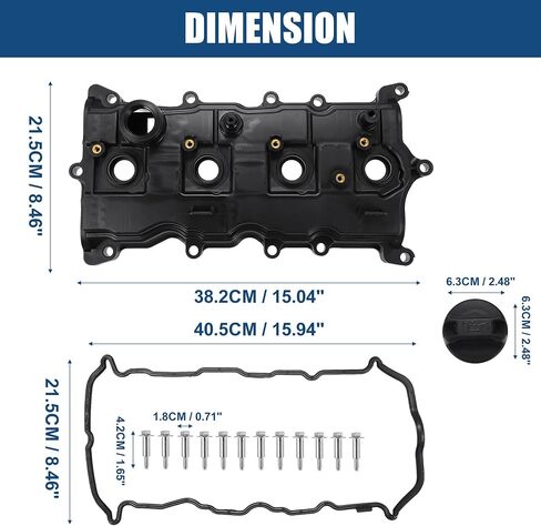 X AUTOHAUX Camshaft Engine Valve Cover with Gasket Bolts Kit PCV Valve and Oil Cap NO.13264JA00A/13270JA00A for Nissan Altima 2.5L 2007-2013 in Saudi Arabia