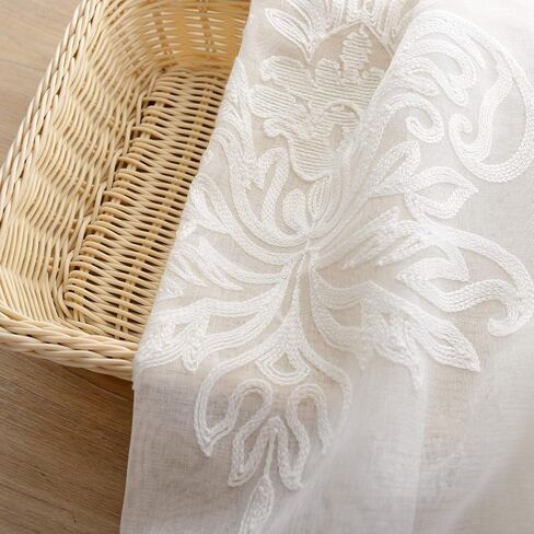 VOGOL Burgundy Thermal Curtains for Living Room, Floral Noise Reducing Bedroom Curtains 84 Inch Length Soft Velvet Room Darkening Grommet Drapes, 2 Panels (Tiebacks Include) in Kuwait