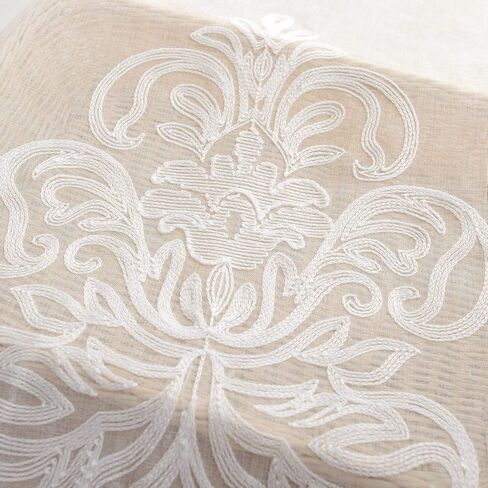 VOGOL Burgundy Thermal Curtains for Living Room, Floral Noise Reducing Bedroom Curtains 84 Inch Length Soft Velvet Room Darkening Grommet Drapes, 2 Panels (Tiebacks Include) in Kuwait