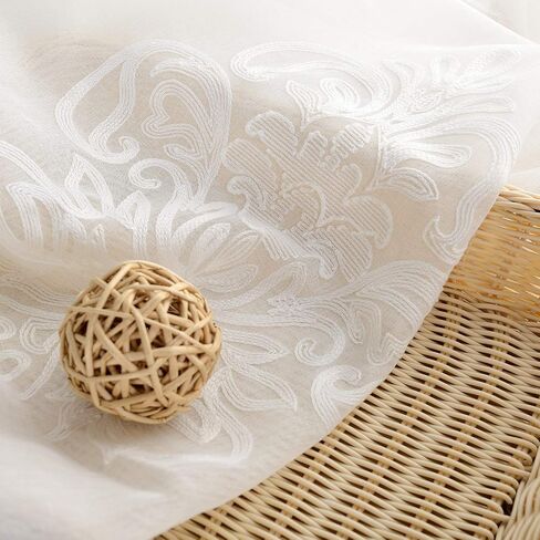 VOGOL Burgundy Thermal Curtains for Living Room, Floral Noise Reducing Bedroom Curtains 84 Inch Length Soft Velvet Room Darkening Grommet Drapes, 2 Panels (Tiebacks Include) in Kuwait