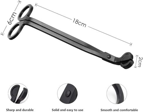 Candle Wick Trimmer, Candle Cutter Stainless, Candle Wick Cutter, Steel Wick Clipper Scissor Candle Tool for You to Safely Remove The Cut Wick, controllable The Candle Flame and Cleaner Burn in Kuwait