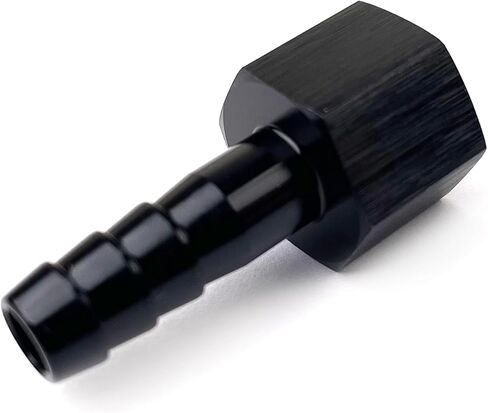M12x1.5 ذكر إلى 3/8 (9.5 مللي متر) خرطوم بارب المناسب مضخة زيت الوقود مدخل محول مع آل غسالة الألومنيوم الأسود بأكسيد in Saudi Arabia