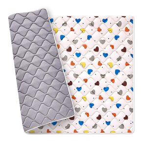 Premium 100% Cotton Play Mat 50" X 50", Thick Foam One-Piece Crawling Playpen Floor Mat, Non-Slip Mat for Infants, Babies, Toddlers, Machine Washable for Easy Care.