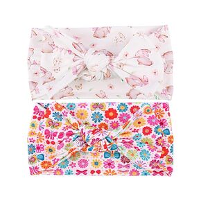 LemonSpce Handmade Baby Head wrap with Bows Stretchy Soft Infant Comfortable Baby Bow for Newborn girls and boys,Toddler-Leopard Camo Printed Hair Accessories