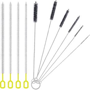 Straw Cleaner Brush Set Different Diameters, Nylon Bristles Cleaning Brush