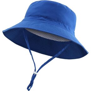 Windproof Lightweight Baby Sun Hat UPF 50+ Bucket Hat with Wide Brim, Beach Hat Boys Girls with Adjustable Strap in Kuwait