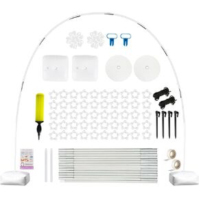 Balloon Arch Kit, 10ft Wide & 9ft Tall Adjustable Balloon Arch Stand with Base for Graduation Wedding Birthday Baby Shower Party Decoraitons