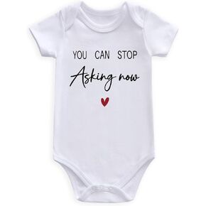 You can stop asking now baby announcement grandparent pregnancy announcement Baby Clothes