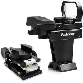 Astromania Guide Scope Mount - Bundle with - All-Metal Deluxe Telescope Reflex Sight