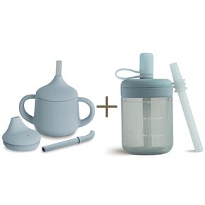 Moonkie Silicone Baby Sippy Cups & Baby Straw cup