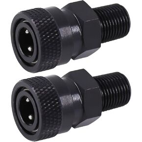 2pcs 1/8 "npt male thread Quick-Disconnect Adapter ، 8mm female Quick Dispter ، pcp paintball charging mettings