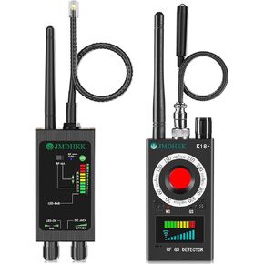 JMDHKK K18+ & M8000 Hidden Camera Detector Bundle – Bug Detector & Privacy Protection Device for Home, Office, Hotel & Travel (Black)