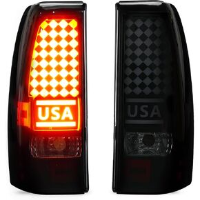 Taillight + 3rd Brake Cargo Lamp for Chevy Silverado 1500 2500 03-06, GMC Sierra 1500 2500 3500 & 1500 2500 HD 04-06, 1500 3500 Classic & 1500 2500 HD Classic 07, Third High Mount Stop Light, 19169005