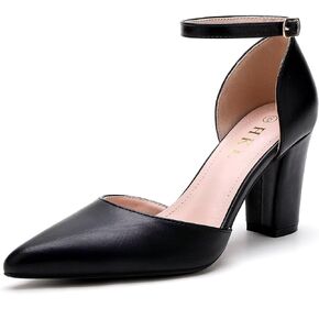 HKL Women's Women's Flocked Tee Pumps Heels Cheels Pumps