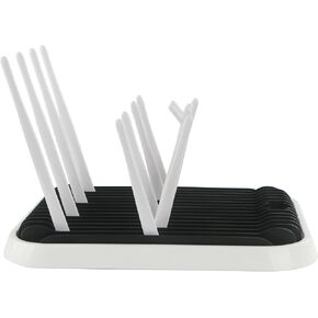 Baby Bottles Drying Rack, Folding Drainer for Feeding Bottles Accessories Dryer Holder(Black)