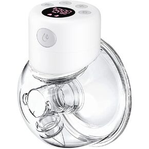 Breast Pump, Electric Breast Pump, Wearable Breast Pump, Hands Free Breast Pump, 2 Mode & 9 Levels, 24mm Flange, 1 Pack