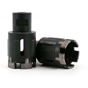 Dry Diamond Drill Bits Hole for Stone Marble Granite Concrete Ceramic Brick Tile 1-3/4inch 5/8"-11 Thread -45mm