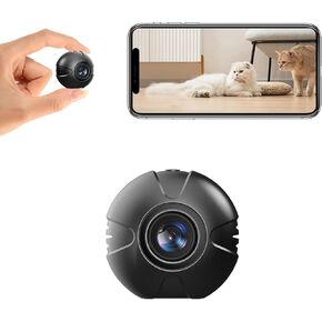 Spy Cam-Indoor Nanny Cam - Hidden Cameras - Surveillance Cameras with Motion Detection and Night Vision - Home Security for Pet/Baby/Nanny with App-WiFi Mini Camera -1080P HD WiFi Security Camera -X3
