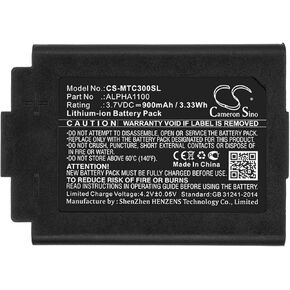 بطارية كاميرون سينو لـ 3M TAC300 ، TAC300-OTH ، TAC500 PN: 3M Alpha1100 900mAh / 3.33WH