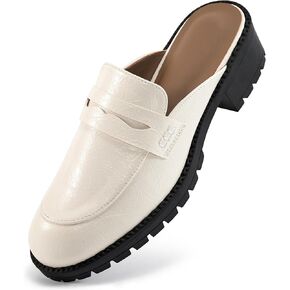 Ecetana Women Mules Comfortable Clogs Platform Chunky Slip on Backless Loafers Casual Walking Business Slide Shoes in Kuwait