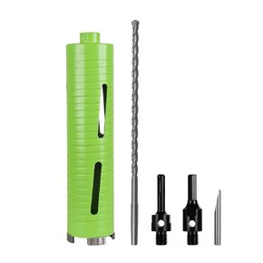 2-1/2 Inch Dry Core Drill Bit for Concrete Bundle with 2 Pcs Core Drill Bit Adapters & 1 Pilot Bit