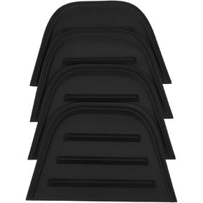 4 Pcs Suitcase Corner Protectors Plastic Luggage Cover Luggage Corner Protector Safety Corner Protectors Luggage Edge Guards Backpack Corner Protector Corner Guards PVC Black