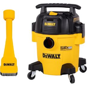 DEWALT 5 Gallon STEALTHSONIC Shop Vacuum Wet and Dry,Claw Utility Nozzle with Brushes