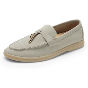 DREAM PAIRS Women's Loafers Suede Loafer Slip-on Comfortable Casual Dressy Business Work Shoes with Arch Support