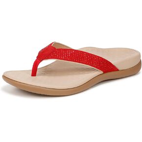 Vionic Women's Tide Rhinestones Toe-Post Sandal - Ladies Flip-Flop