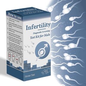 Male Fertility Home Test Kit for Men-Trak Plus Male Fertility Testing System- Shows Normal or Low Sperm Count- Clear Results in Minutes - Easy to Read Result