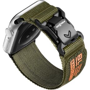 Compatible with Apple Watch Ultra Band - for Men, Wide Soft Nylon Sport Loop with Magnetic Fidlock V-Buckle for iWatch Ultra 2 49mm Series 10 46mm 9/8/7 45mm SE2/SE/6/5/4 44mm 3/2/1 42mm in Kuwait