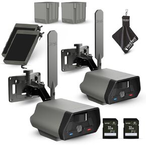 TACTACAM Defend Cellular Security Camera - No WiFi Required - Motion Activated Wireless Camera - Motion Detection - With Solar Panel, Rechargeable Battery, SD Cards and Microfiber Cleaning Cloth (2PK)