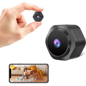 Mini WiFi Hidden Camera,Spy Camera,Small Portable Nanny Cam,Full HD1080P Wireless Security Cameras with Motion Detection,Auto Night Vision, Monitor Cameras for Pets Indoor Home
