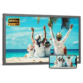 WiFi Digital Picture Frame Large-Electronic-Photo-Frame - 32GB Digital Frame Wall Mounted, Light Sensor, Instantly Share Photos or Video via App Email, Unlimited Cloud Storage, Gift for Father's Day